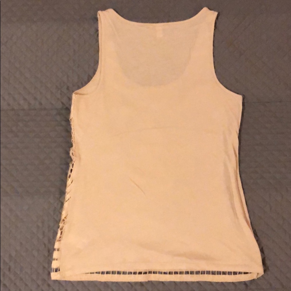 Express Metallic Gold Racerback Tank - Picture 3 of 4